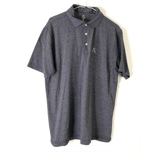 Rhoback Chevron Performance Grey Polo Shirt